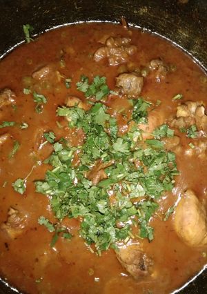 A picture of Chicken curry.
