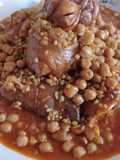 Cow Feet with Chickpeas and Wheat
