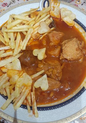 عکسی از دستور قیمه با مرغ