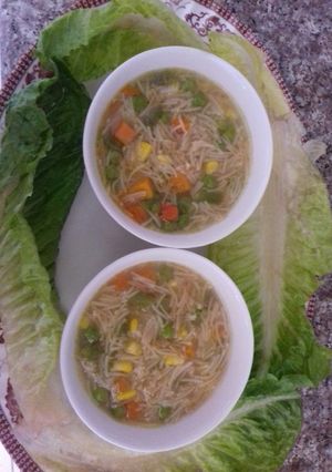 صورة لوصفة شوربة شعيرية بالخضار