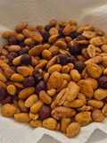 Hot roasted nuts in airfryer