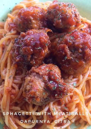 Foto resep Sphagetti with Meat Balls