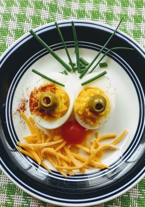 A picture of 🎃Halloween Party Appetizer: Deviled Eggs.
