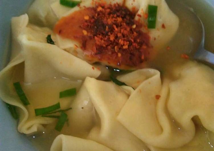 Pangsit rebus ekonomis