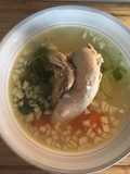 Caldo sencillo de pollo estilo michoacan