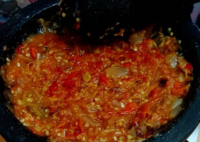 Resep Sambal tomat terasi, Enak Banget