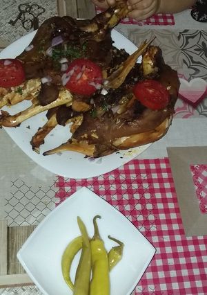 صورة لوصفة راس الخروف روتي