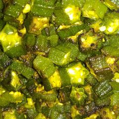 A picture of Okra stir fry.