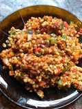 Wok de cebada perlada con vegetales