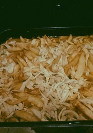 صورة لوصفة صينية بطاطس بالدجاج 🍟💗