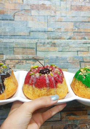 عکسی از دستور کیک خوشگل رنگی 😍🌈