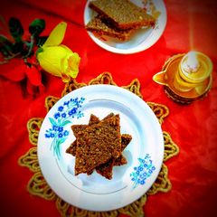 A picture of Crispy Peanut Burfi.