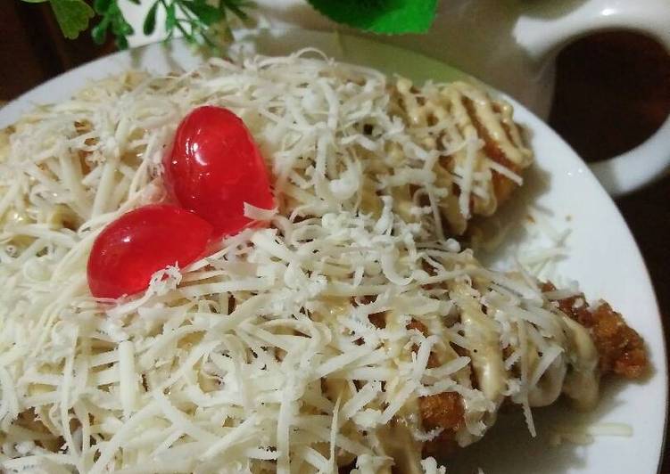 Crunchy banana with tiramisu n chesse