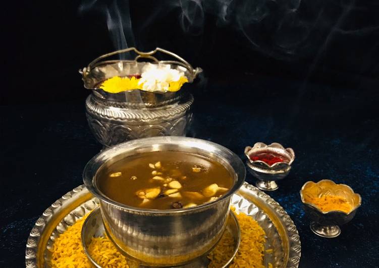 Steps to Prepare Favorite Godhuma Pindi Paasham/wheat flour kheer/pudding