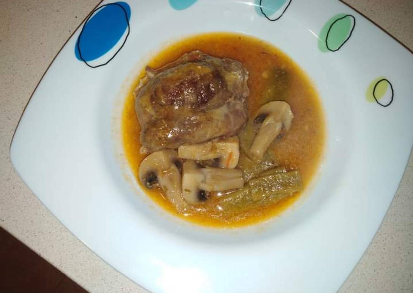 Carrillera en salsa de almendras