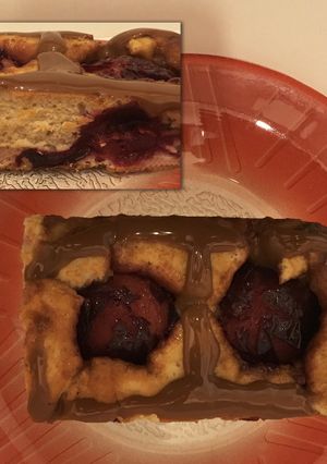 Una foto de Mi postre de ciruelas frescas