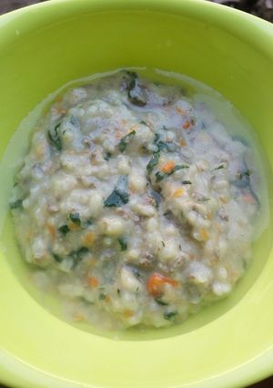 Foto resep Bubur tim hati sapi (MPASI 10 bulan)