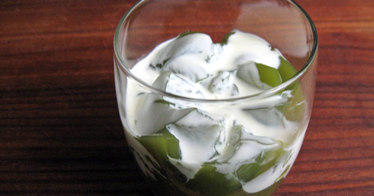 Matcha Jelly Drink Recipe (Made Vegan!)