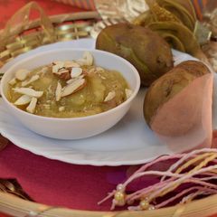 A picture of Aloo Halwa.