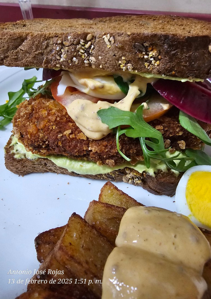 Una foto de Hamburguesa de pollo
