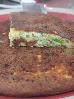 Una foto de Tortilla de zapallito italiano