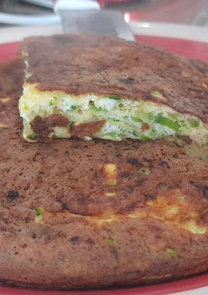 Una foto de Tortilla de zapallito italiano