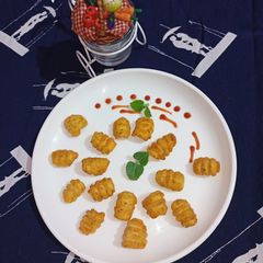 A picture of Fried potato gnocchi.