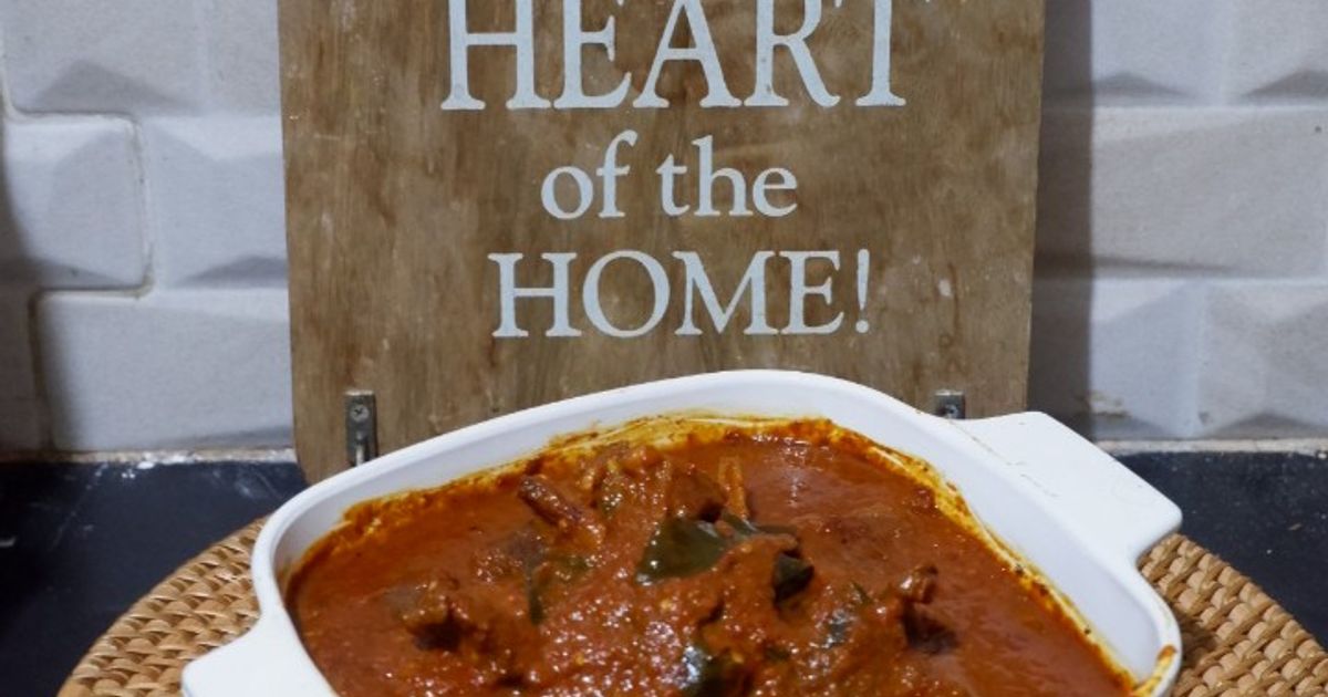 Rendang sapi manis