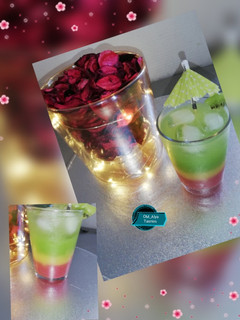 صورة لوصفة عصير 🍹 الطبقات 🍑🍊🥝