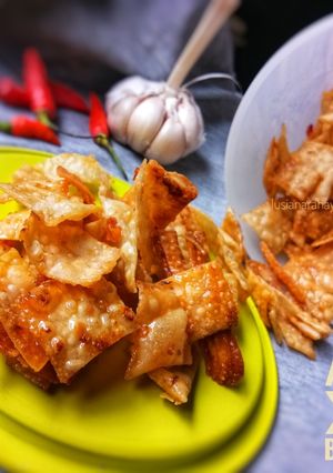 Foto resep Kulit pangsit bumbu rujak