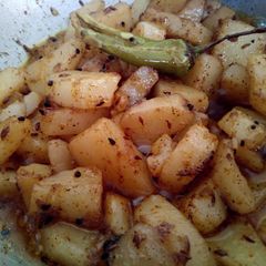 A picture of Kalonji walay Aloo.