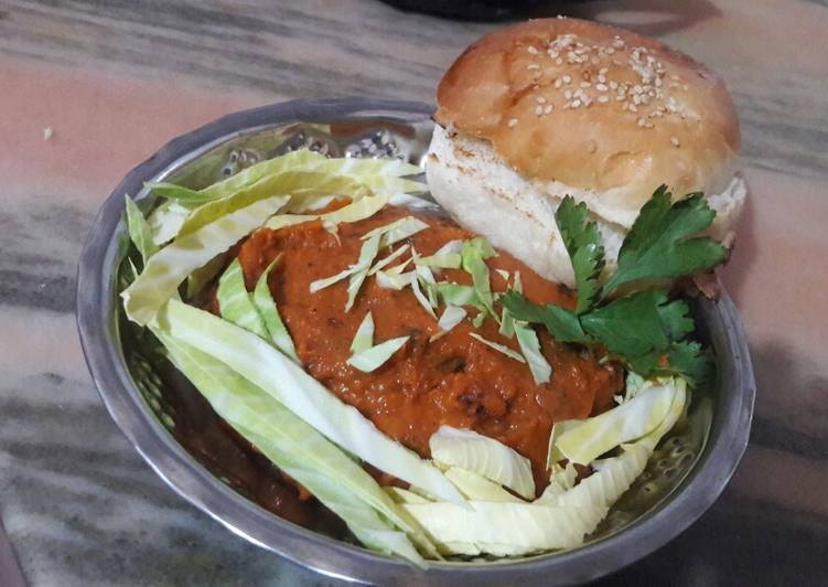 Homemade healthy Pav bhaji