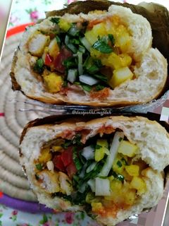 عکسی از دستور ساندویچ مرغ ویژه مژده