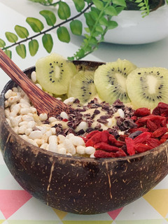 Una foto de Smoothie bowl de plátano