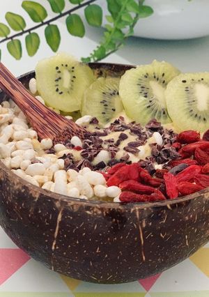 Una foto de Smoothie bowl de plátano