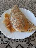 Crepioca de banana aveia e grãos