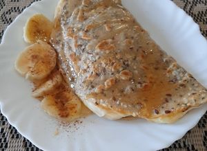 Foto de Crepioca de banana aveia e grãos