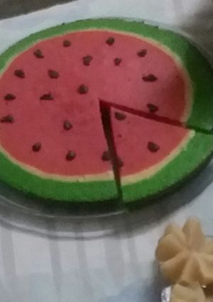 عکسی از دستور کیک یلدایی بدون فر