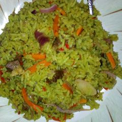 Jollof Rice A picture of Jollof Rice.