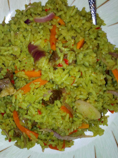 A picture of Jollof Rice.