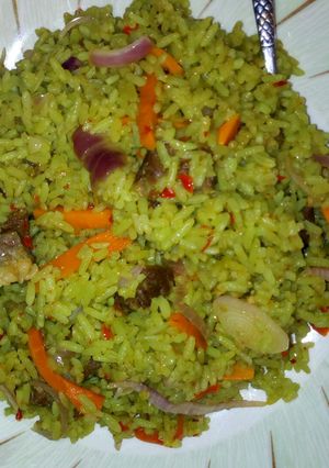 A picture of Jollof Rice.