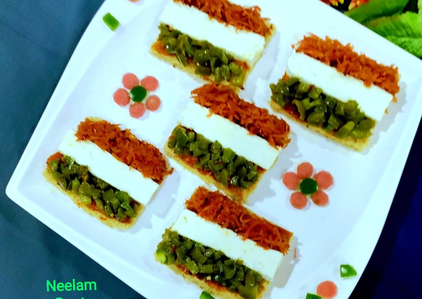 Tricolor Pizza Bread