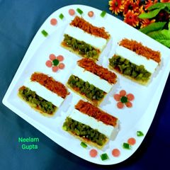 A picture of Tricolor Pizza Bread.