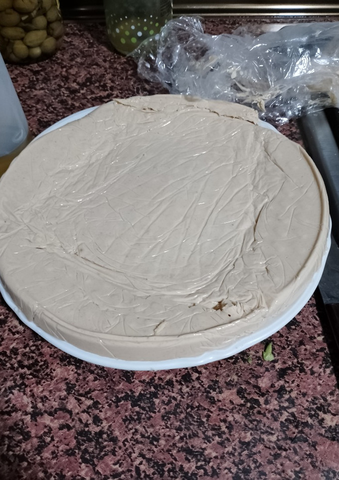 Una foto de Tarta fría de Turrón