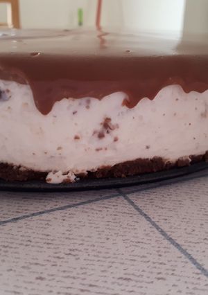 Una foto de Tarta de stracciatela