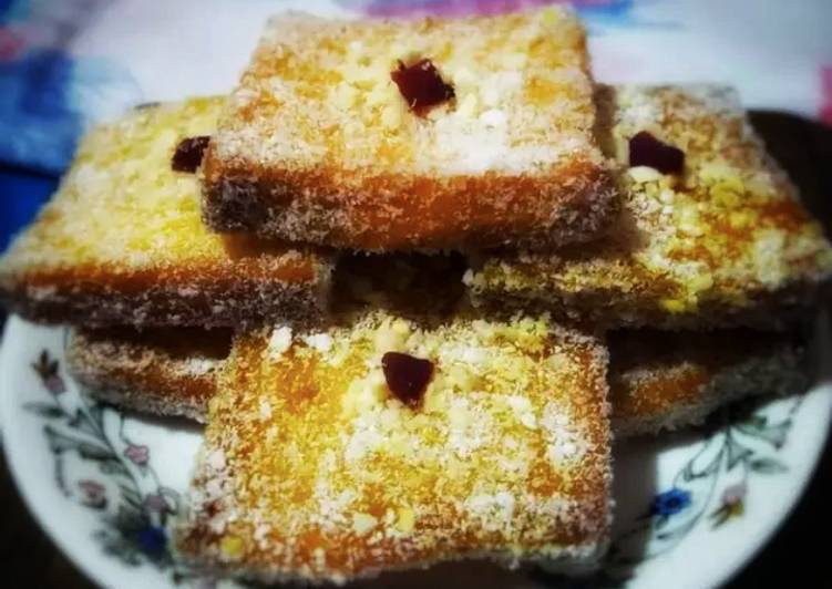 Bread coconut sweet toast