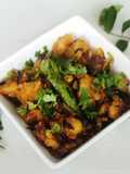 உருளைக்கிழங்கு பொடிமாஸ் (mashed potato fry recipe in tamil)
