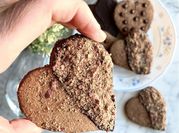Una foto de cookies vegana