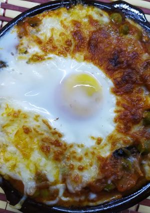 Una foto de Espinacas con guisantes y tomate (en Thermomix)