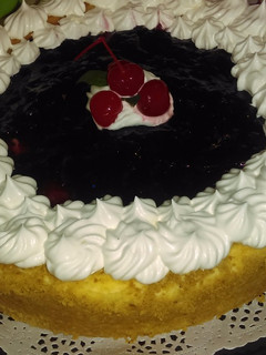Una foto de Cheesecake de zarzamora